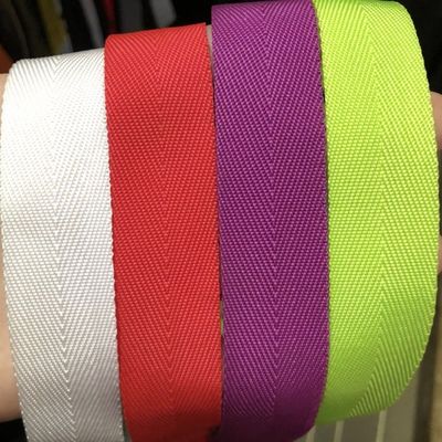 kualitas  Herribone Polypropylene Webbing 20mm 25mm ISO14001 Pp Webbing pabrik