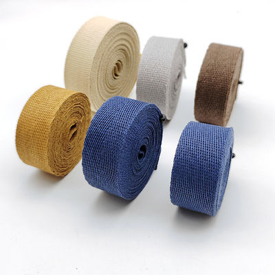 GRS Herribone Woven Paper Ribbon Roll Pola Biasa Berbagai Warna Padat