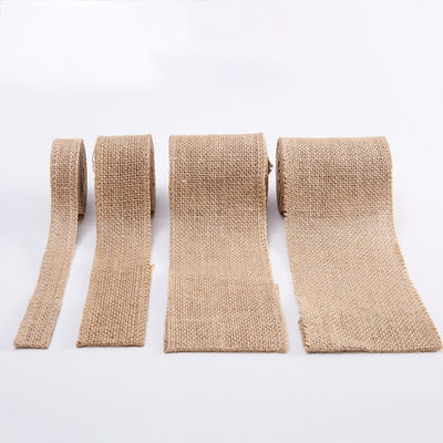 10 Yards Jute Burlap Ribbon Plain Woven Cut Edges Burlap Ribbon Natal