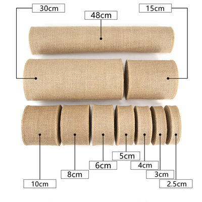 10 Yards Jute Burlap Ribbon Plain Woven Cut Edges Burlap Ribbon Natal