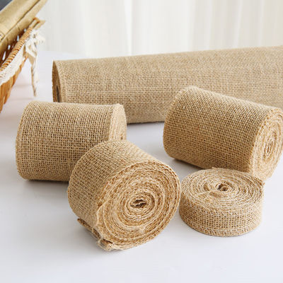 10 Yards Jute Burlap Ribbon Plain Woven Cut Edges Burlap Ribbon Natal
