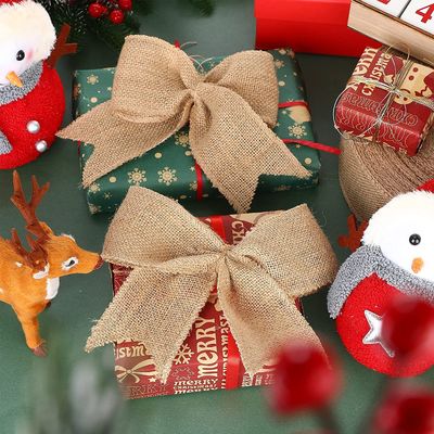 10 Yards Jute Burlap Ribbon Plain Woven Cut Edges Burlap Ribbon Natal