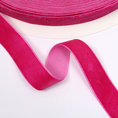 1 Inch Red Velvet Ribbon Wired Luxurious Light Blue Velvet Ribbon