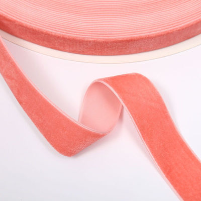 1 Inch Red Velvet Ribbon Wired Luxurious Light Blue Velvet Ribbon