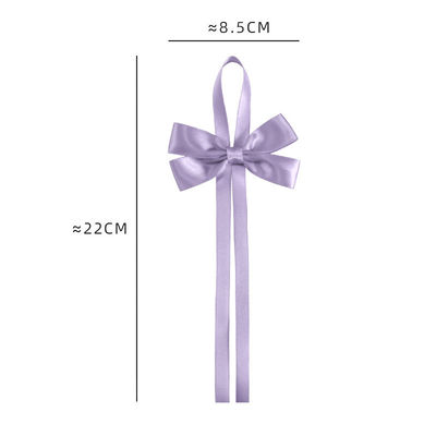 Emas Pre Tied Satin Ribbon Bow Dengan Elastic Loop Satin Ribbon Untuk Membungkus Hadiah