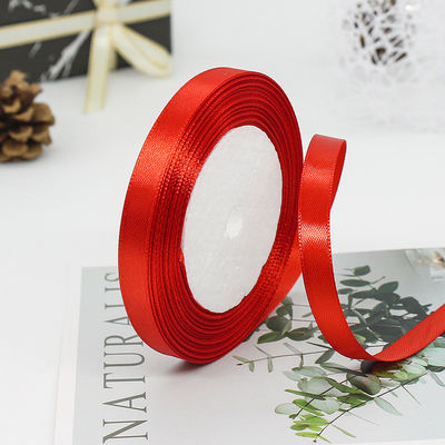 Single Face Asorted Polyester Nylon Satin Ribbon 100 Yards 3mm-10mm