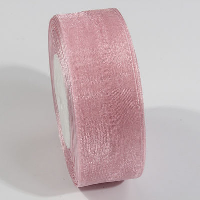 2.5cm Polyester Organza Ribbon untuk DIY busur atau dekorasi pernikahan atau bungkus kue
