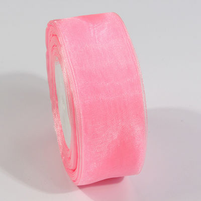 2.5cm Polyester Organza Ribbon untuk DIY busur atau dekorasi pernikahan atau bungkus kue