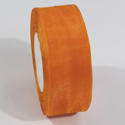 2.5cm Polyester Organza Ribbon untuk DIY busur atau dekorasi pernikahan atau bungkus kue