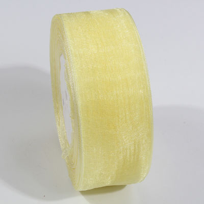 2.5cm Polyester Organza Ribbon untuk DIY busur atau dekorasi pernikahan atau bungkus kue