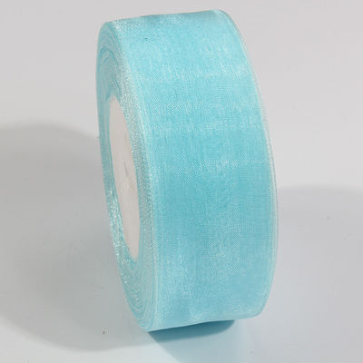 2.5cm Polyester Organza Ribbon untuk DIY busur atau dekorasi pernikahan atau bungkus kue