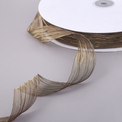 Pembungkus Hadiah 25mm Organza Ribbon Korea 2,5cm Sheer Wired Ribbon