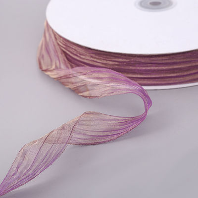 Pembungkus Hadiah 25mm Organza Ribbon Korea 2,5cm Sheer Wired Ribbon