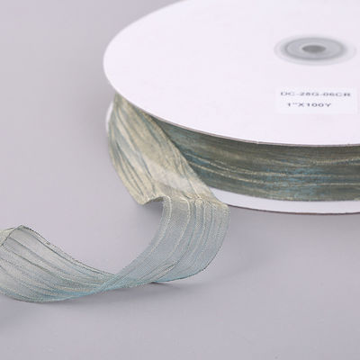 Pembungkus Hadiah 25mm Organza Ribbon Korea 2,5cm Sheer Wired Ribbon