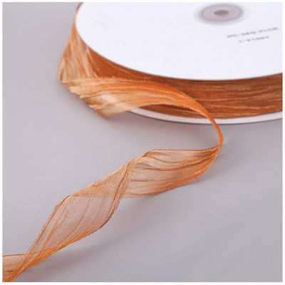 Pembungkus Hadiah 25mm Organza Ribbon Korea 2,5cm Sheer Wired Ribbon