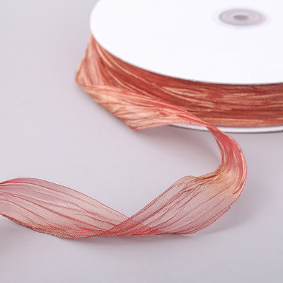 Pembungkus Hadiah 25mm Organza Ribbon Korea 2,5cm Sheer Wired Ribbon