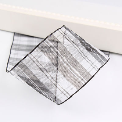 6mm-38mm Plaid Polyester Organza Ribbon untuk Bunga Cokelat Gift Packing