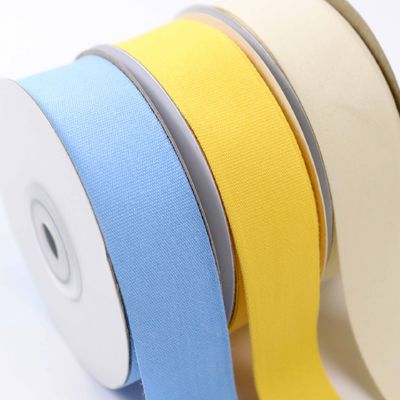 25mm Solid Tape Twill Kuning 100% Tape Twill Katun By The Yard