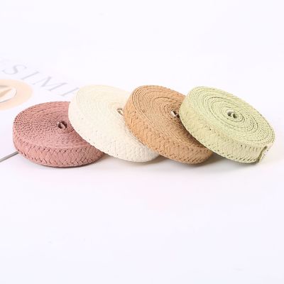 Sertifikat FSC Raffia Woven Paper Ribbon Eco Friendly Wrapping Gift Paper Ribbon