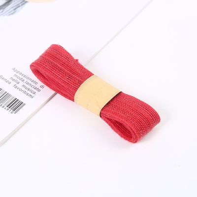 Orang merah hijau Jute Burlap Ribbon Multi Purpose Thin Burlap Ribbon