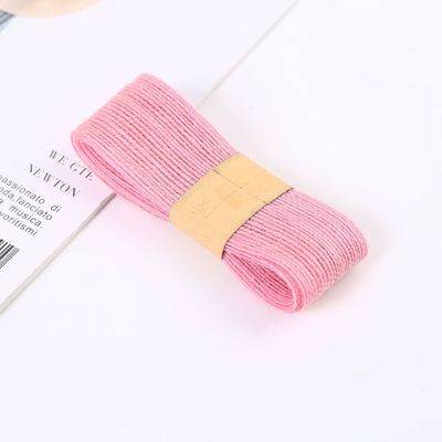 Orang merah hijau Jute Burlap Ribbon Multi Purpose Thin Burlap Ribbon