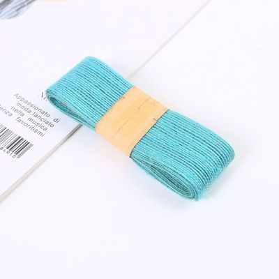 Orang merah hijau Jute Burlap Ribbon Multi Purpose Thin Burlap Ribbon