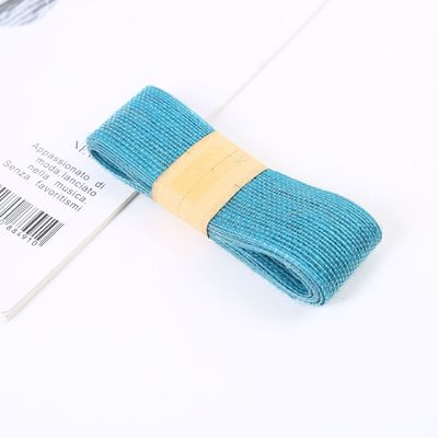 Orang merah hijau Jute Burlap Ribbon Multi Purpose Thin Burlap Ribbon
