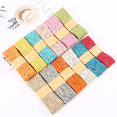 Orang merah hijau Jute Burlap Ribbon Multi Purpose Thin Burlap Ribbon