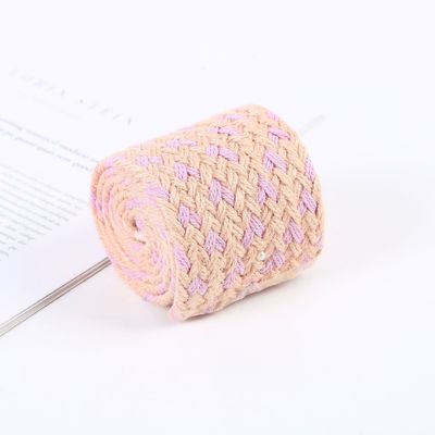 Ribbon Jute Woven Berlapis Berwarna-warni Ribbon Blue Jute Untuk Pohon Natal