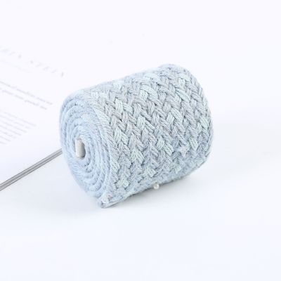 Ribbon Jute Woven Berlapis Berwarna-warni Ribbon Blue Jute Untuk Pohon Natal