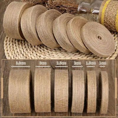 Sesuaikan Ribbon Burlap Weave Untuk Dekorasi Kemasan Hadiah