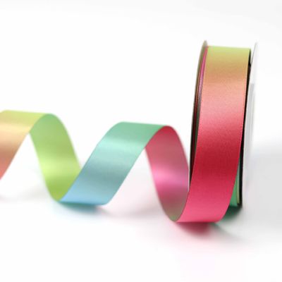 Perubahan warna bertahap pita poliester 25mm Hot Transfer Printing