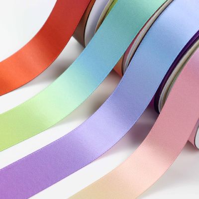 Perubahan warna bertahap pita poliester 25mm Hot Transfer Printing