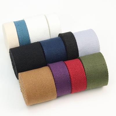 Desain polos pita katun hitam ODM 100 pita kapas Grosgrain