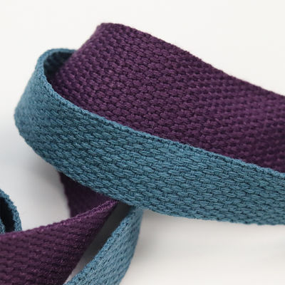 Desain polos pita katun hitam ODM 100 pita kapas Grosgrain