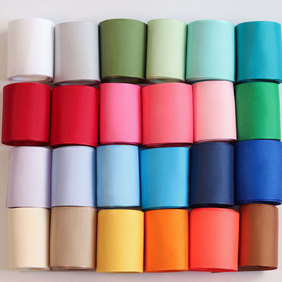 RPET Daur Ulang Polyester Grosgrain Ribbon By The Yard Sertifikat GRS