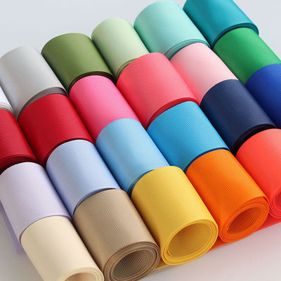 RPET Daur Ulang Polyester Grosgrain Ribbon By The Yard Sertifikat GRS
