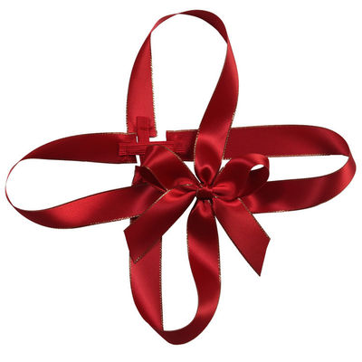 ISO9001 Elastis hadiah busur Disesuaikan Ribbon Busur Dengan Elastis Loop