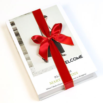 Red Pre Tied Elastic Bow Untuk Kotak Oem Dekorasi Ribbon Bow