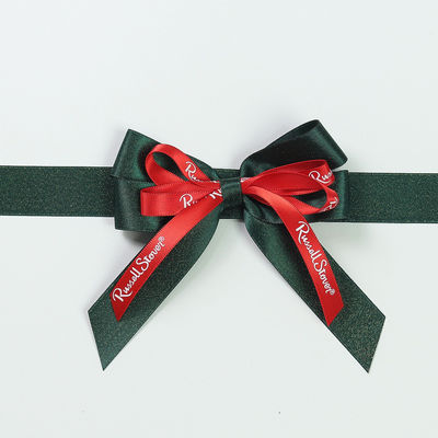 Polyester Satin Ribbon Bow ISO9001 Satin Ribbon Untuk Pembungkus Hadiah