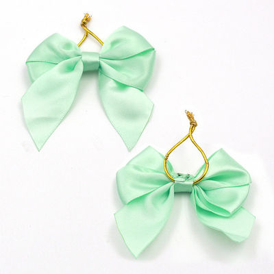 Polyester Satin Pink Ribbon Bow ISO14001 Natal Ribbon Bow