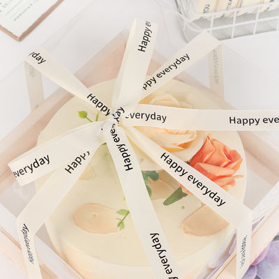 Ribbon Grosgrain Putih 20mm Ribbon Baja Cetak OEM Ramah Lingkungan