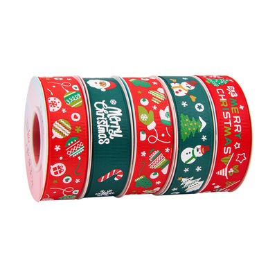 2cm 2,5cm Ribbon Natal Cetak ISO14001 Ribbon Natal Pribadi