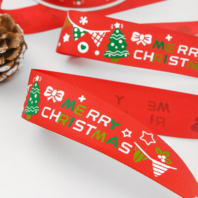 2cm 2,5cm Ribbon Natal Cetak ISO14001 Ribbon Natal Pribadi