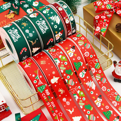 2cm 2,5cm Ribbon Natal Cetak ISO14001 Ribbon Natal Pribadi