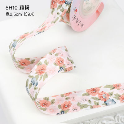 Bunga Bunga Cotton Ribbon 25mm Ribbon Hadiah Pribadi