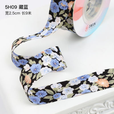 Bunga Bunga Cotton Ribbon 25mm Ribbon Hadiah Pribadi