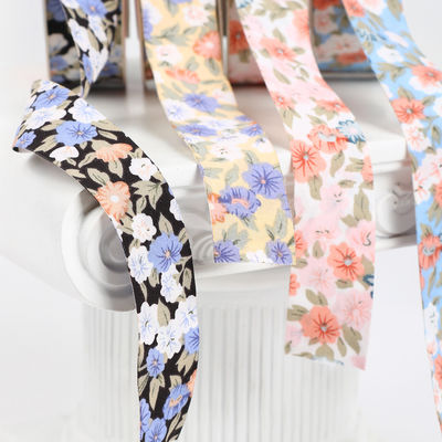 Bunga Bunga Cotton Ribbon 25mm Ribbon Hadiah Pribadi