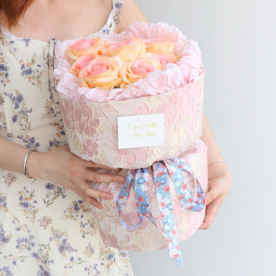 Bunga Bunga Cotton Ribbon 25mm Ribbon Hadiah Pribadi