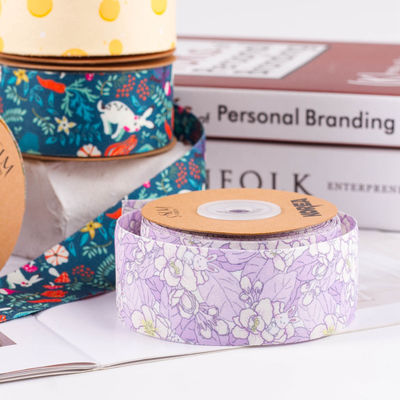 Polyester Double Sided Printed Ribbon 25mm-40mm Lebar ISO9001